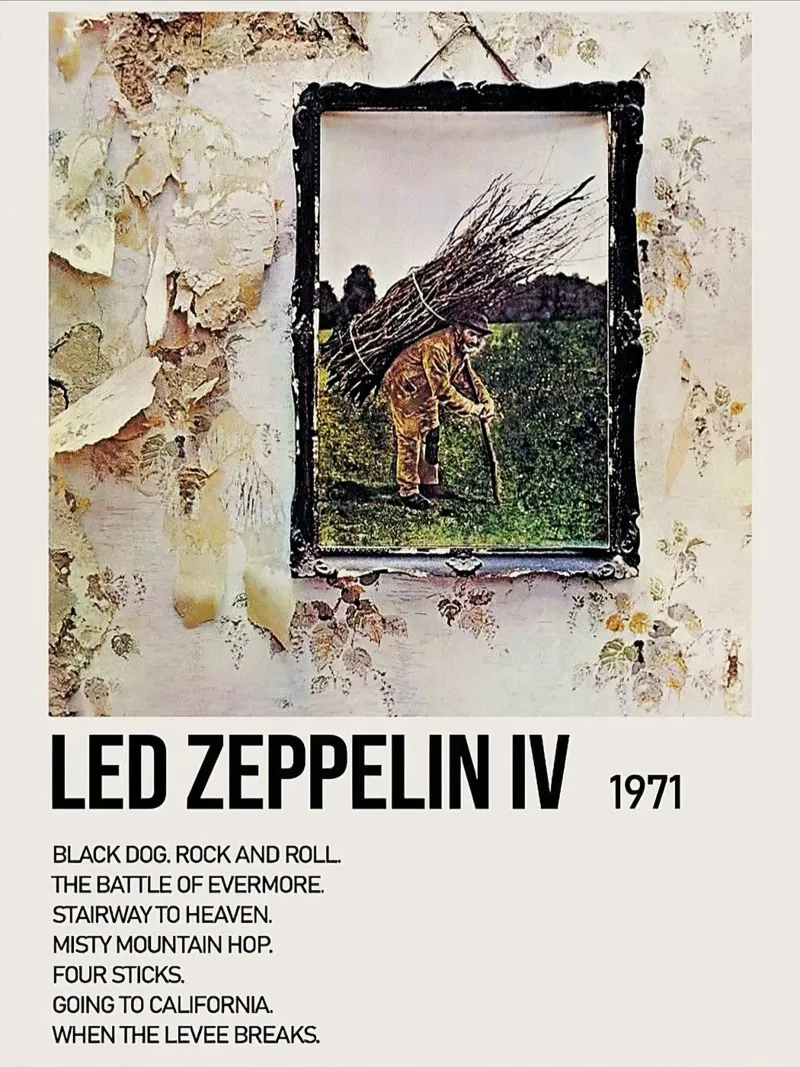 Led Zeppeelin poster con telaio in plastica da Roronoa7