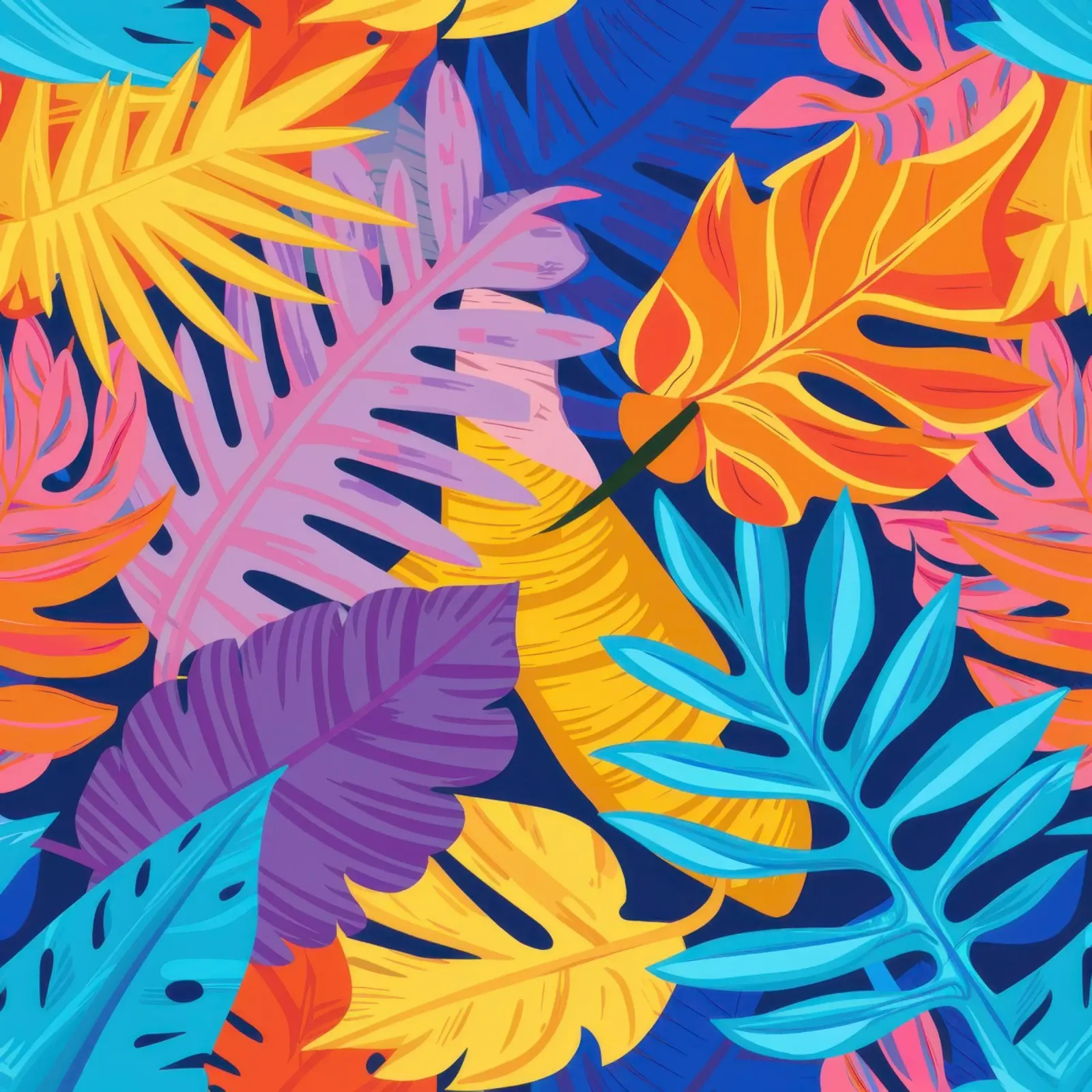 Psychedelic Jungle Rave canvas with Floater frame by Echo Saber