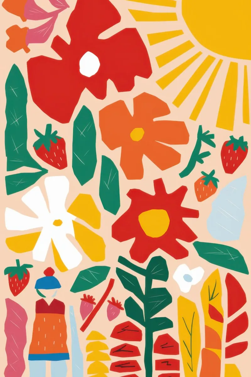 Fiore rosso del sole tela con Cornice a cassetta da Heaven Craft