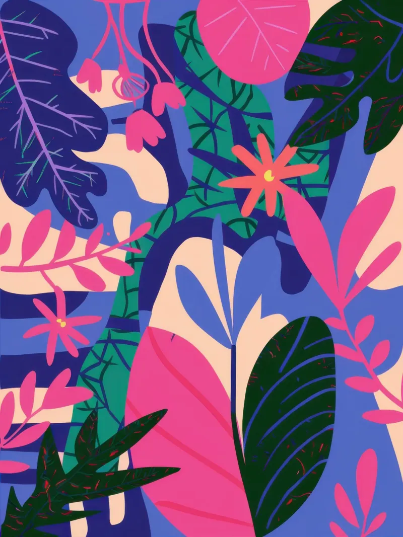 Sogno di giungla elettrica poster da Wish Studio