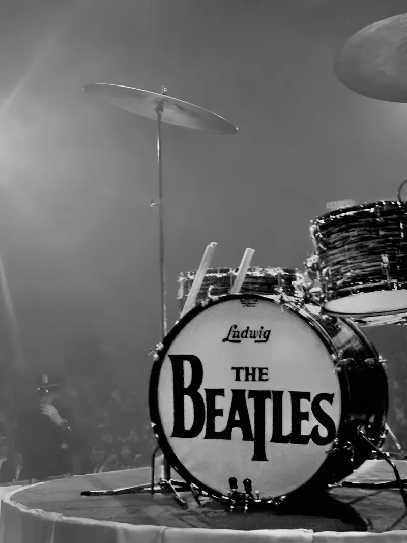 The Beatles Drum canvas with Floater frame by Musadad Shop