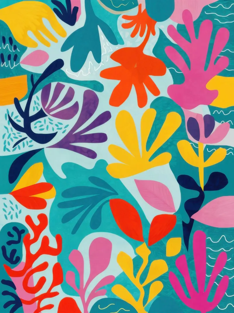 Caos botanico elettrico poster da Orchid Patina