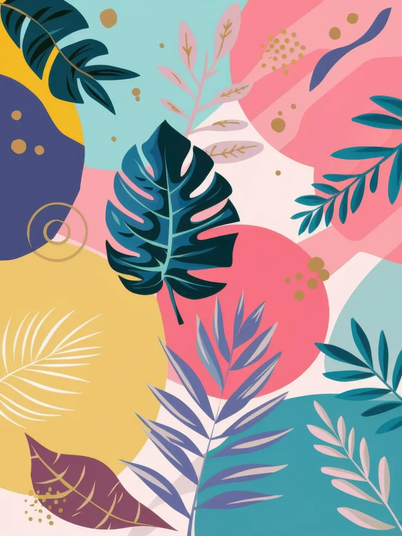 Serenità tropicale pastello poster da Echo Saber