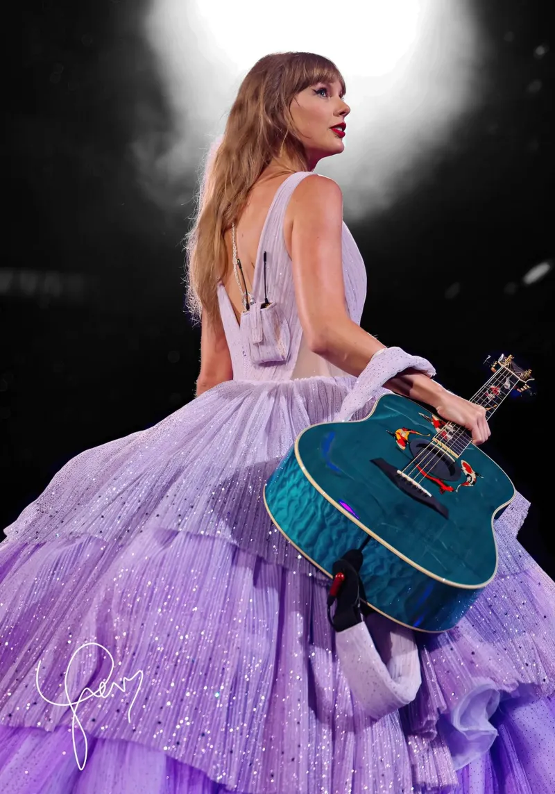 De koningin Taylor Swift canvas met Baklijst van shiners