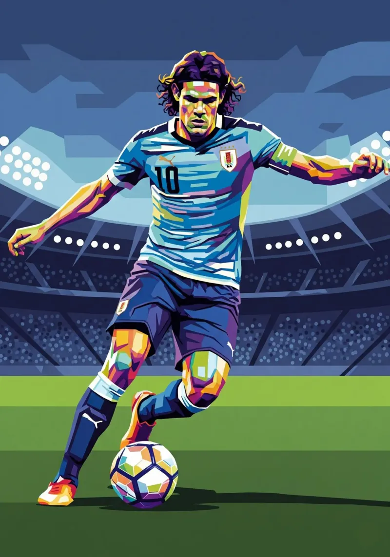 Cavani ritratto pop art #2 poster da Hantamrata