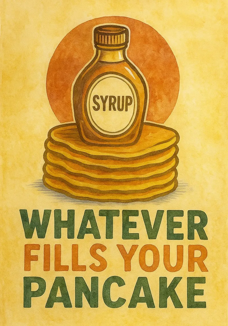 meme di pancake divertenti in cucina poster con telaio in plastica da tanabaroo