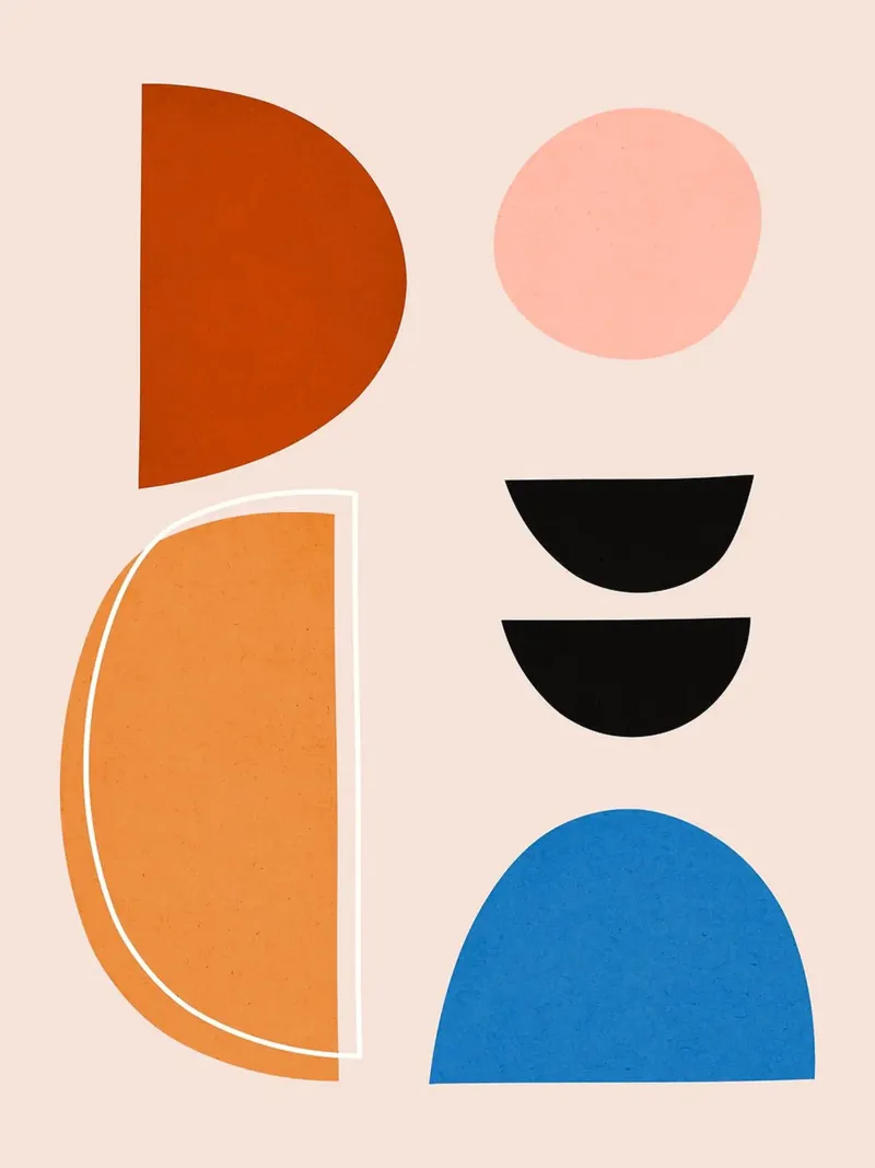 Geometria e modernità poster con telaio in plastica da Lisa Becker