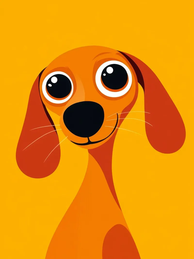 Cane carino dei cartoni animati poster da Hannah Meyer