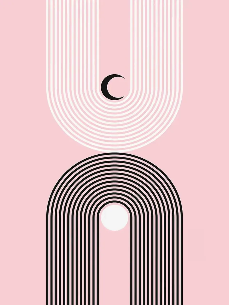 Abstract and geometric poster by Anna Müller