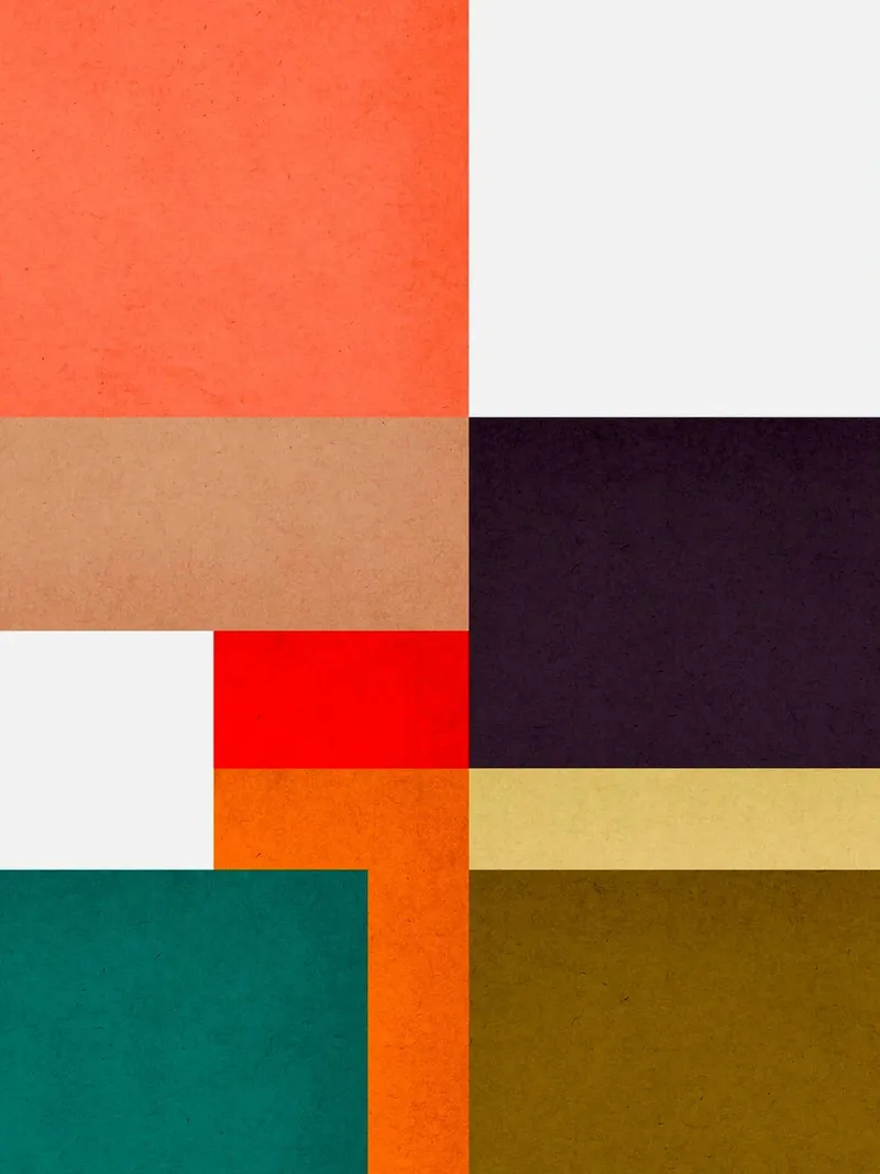 Astratto e concettuale poster con telaio in legno da Anna Müller