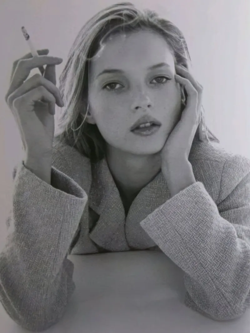 Kate Moss 3 tela con Cornice a cassetta da vintgeseyn