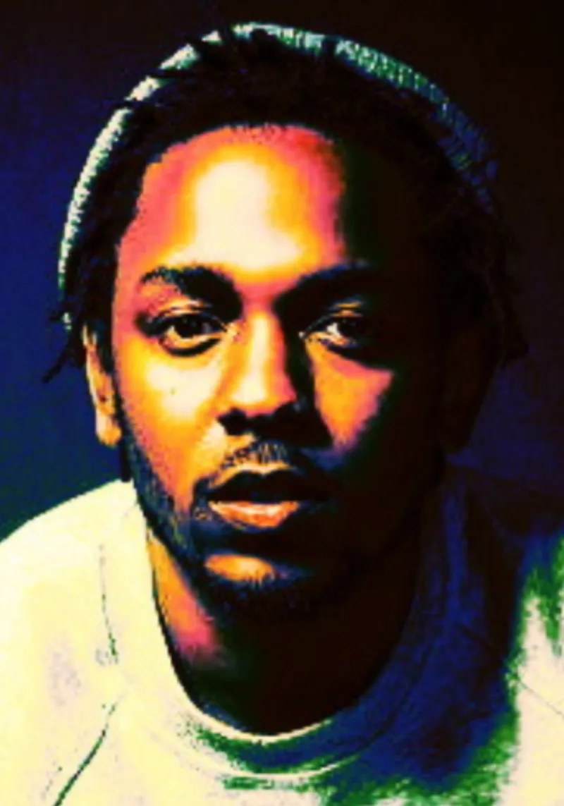 Kendrick Lamar hip-hop poster con telaio in alluminio da Lembayung art