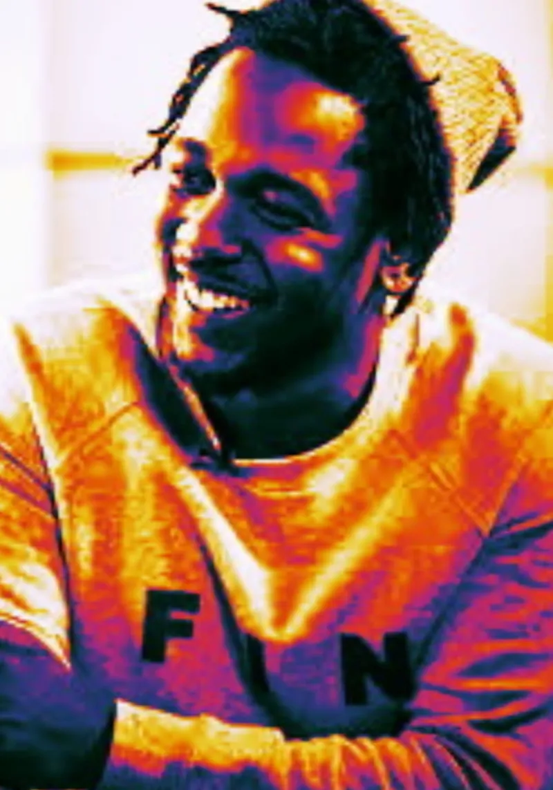 Kendrick Lamar smile canvas with Floater frame by Lembayung art