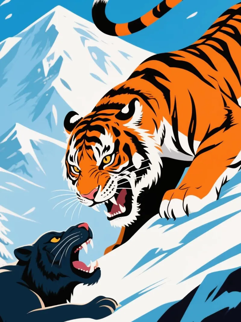 wild tiger poster da knowledge