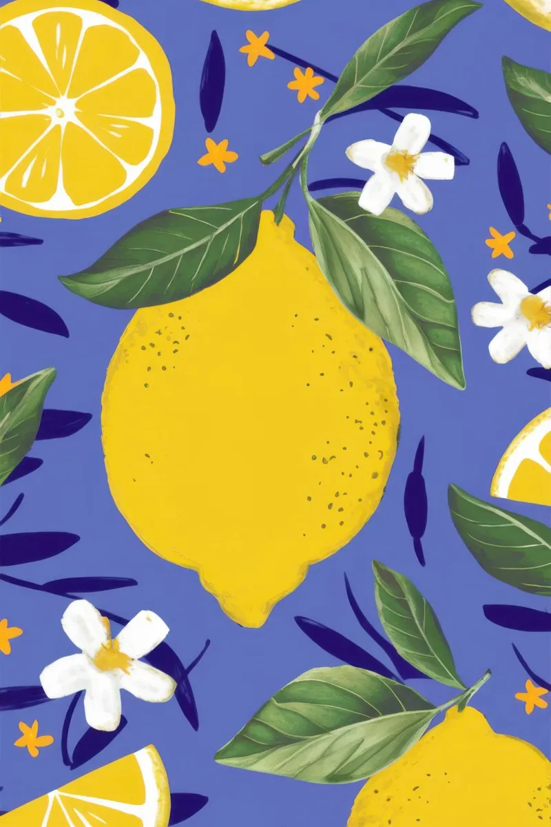 Vibrant Lemon Zest canvas with Floater frame by Sure Paint
