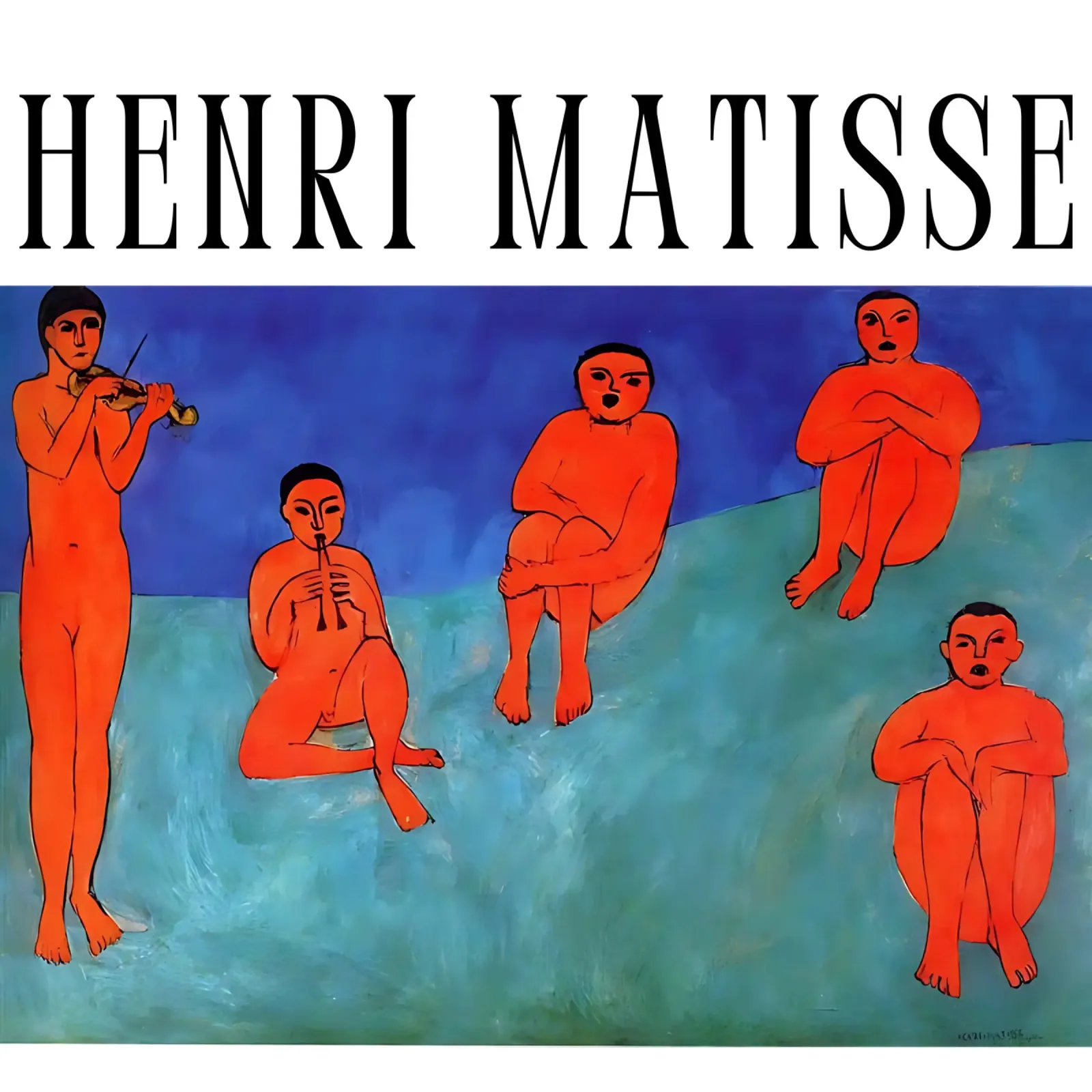 Henri Matisse kunst 3 canvas met Baklijst van domherrick1