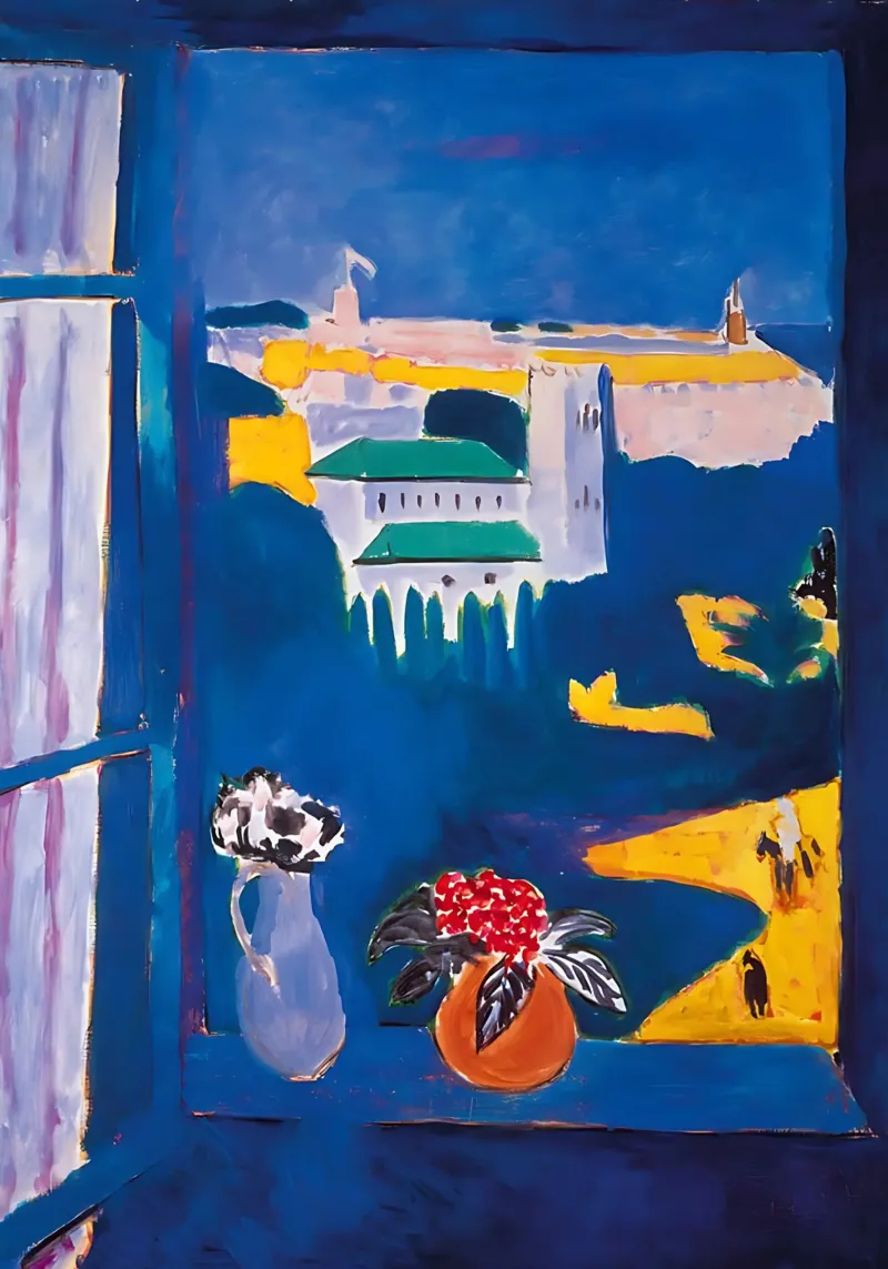 Henri Matisse kunst 8 canvas met Baklijst van domherrick1