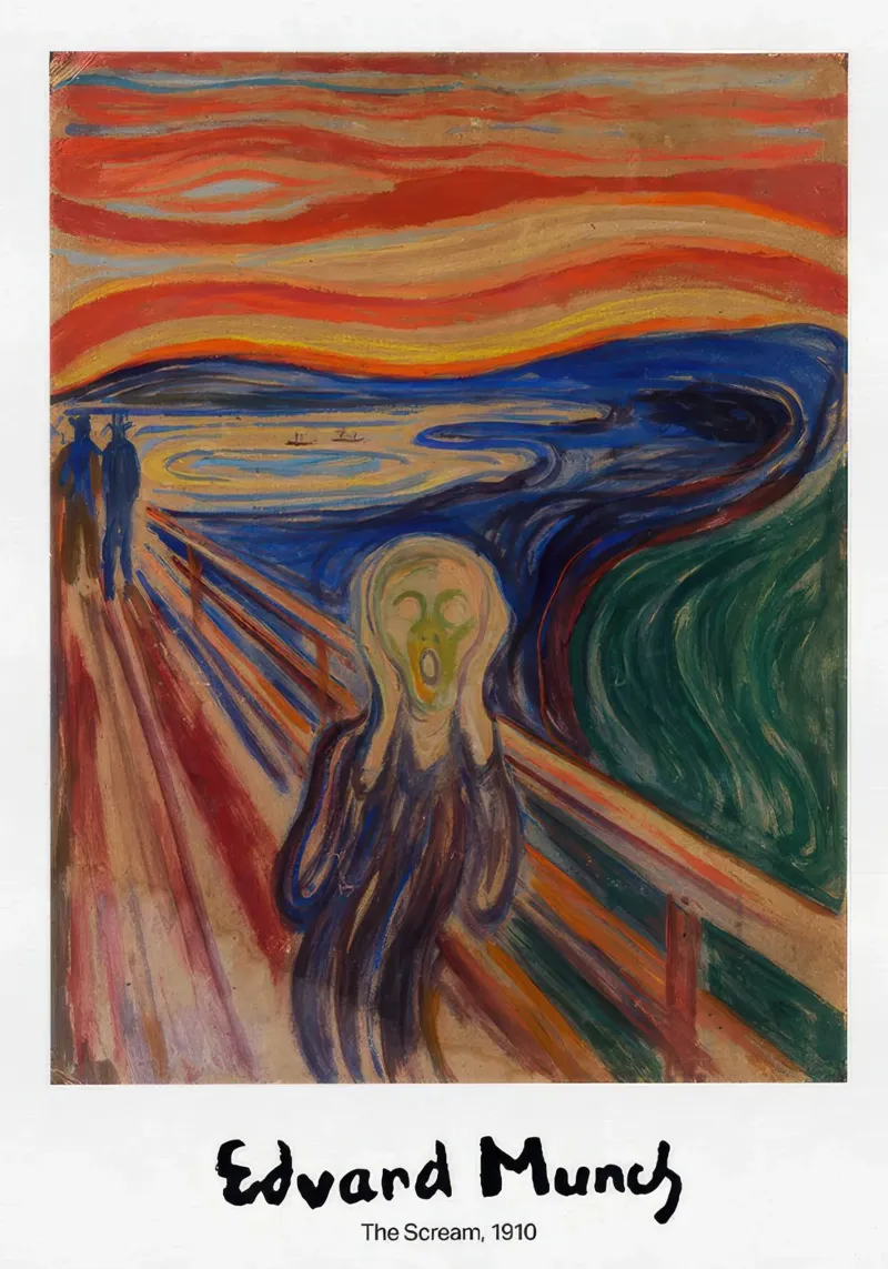 edvard munch signo poster da Slowlylow