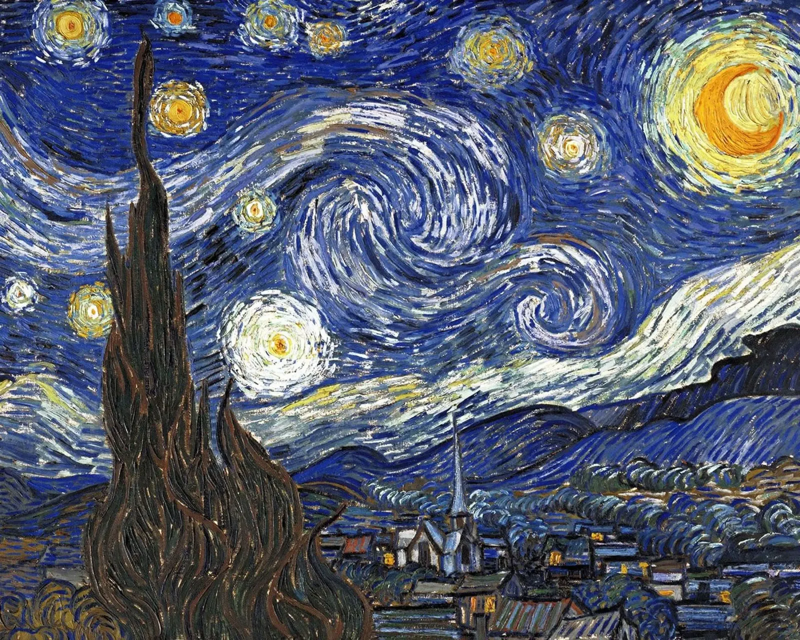 Van Gogh stary Night poster da marquardt