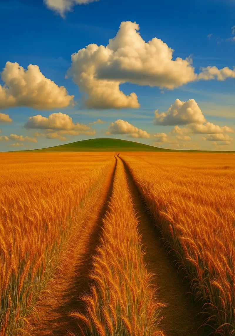 weide natuur panorama canvas met Baklijst van chinerei