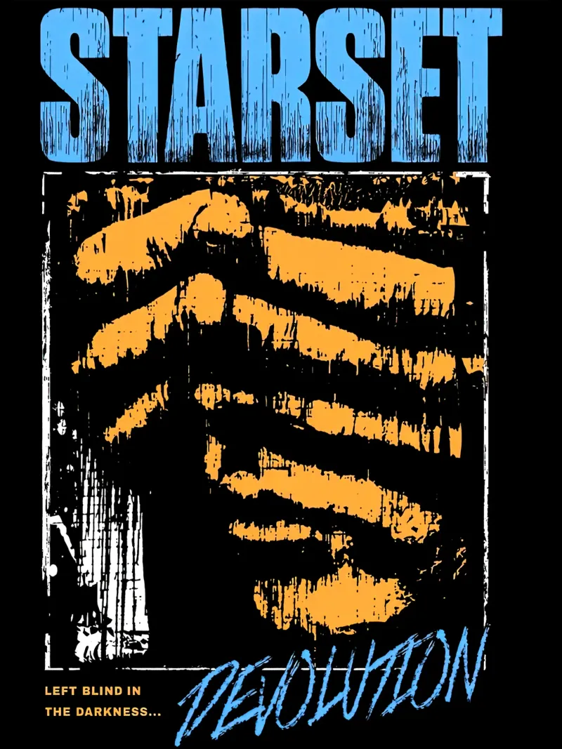 DEVOLUTION STARSET tela con Cornice a cassetta da andrea boceli