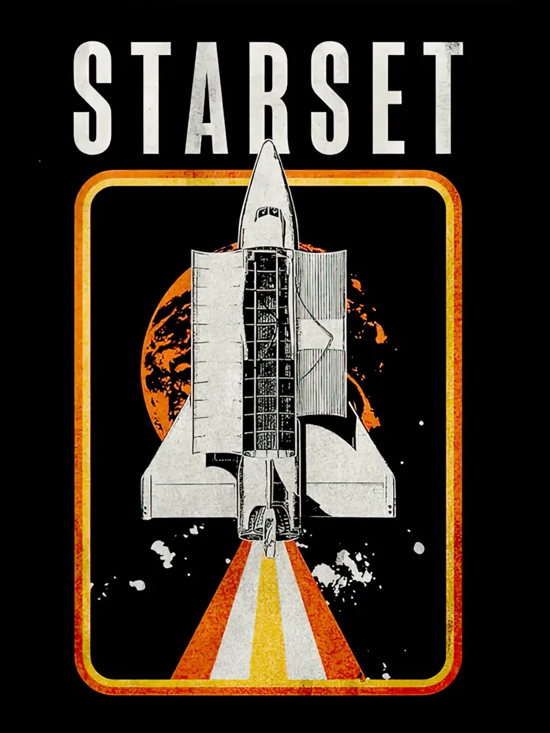NAVETTA STARSET tela con Cornice a cassetta da andrea boceli