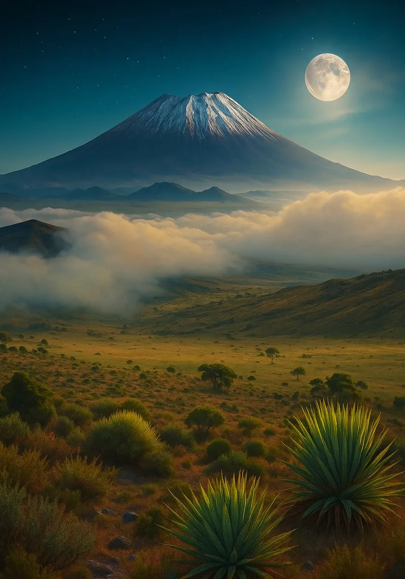 panorama della natura montana tela con Cornice a cassetta da chinerei