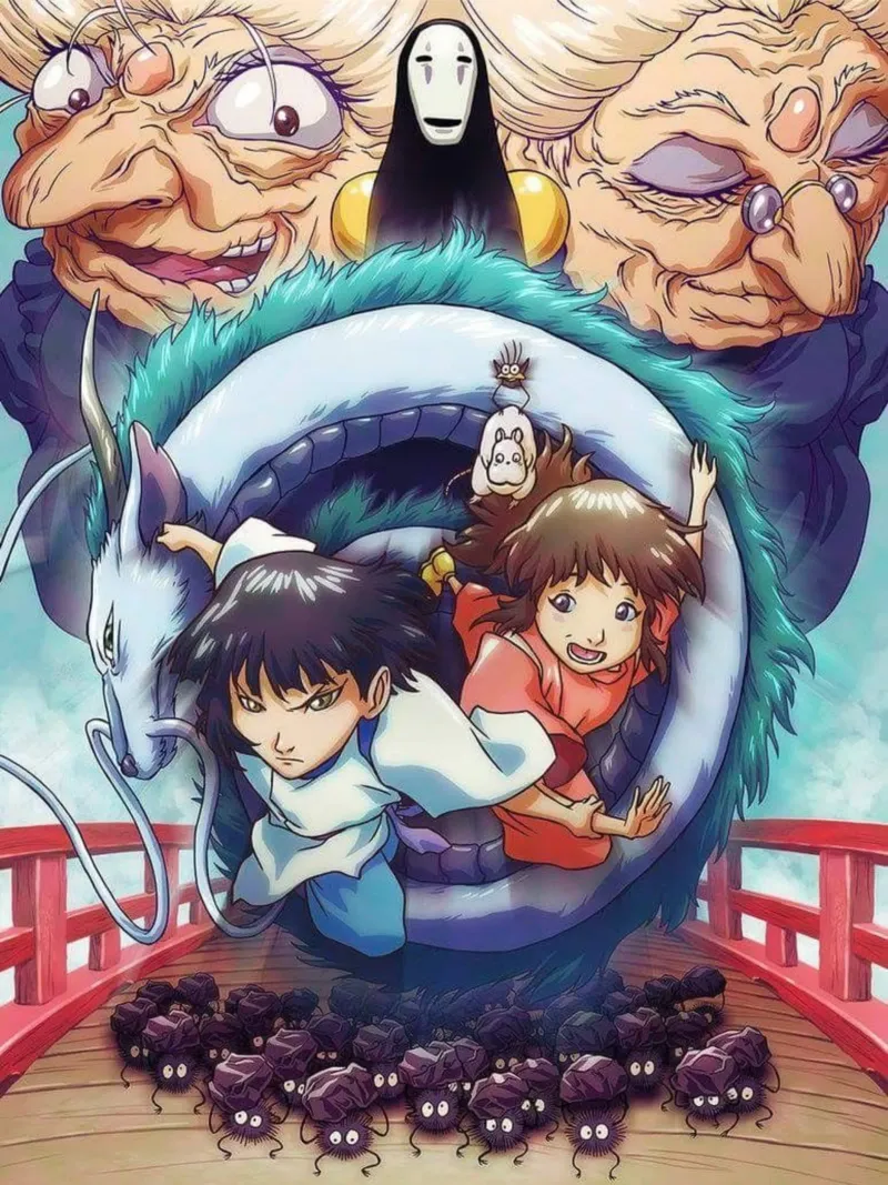 Yubaba Spirited Away Classico tela con Cornice a cassetta da skurtow