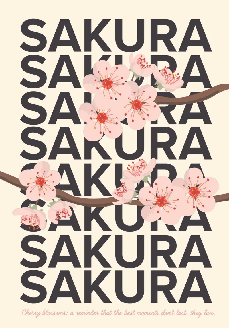 Sakura Spirit poster da PurePeachStudio