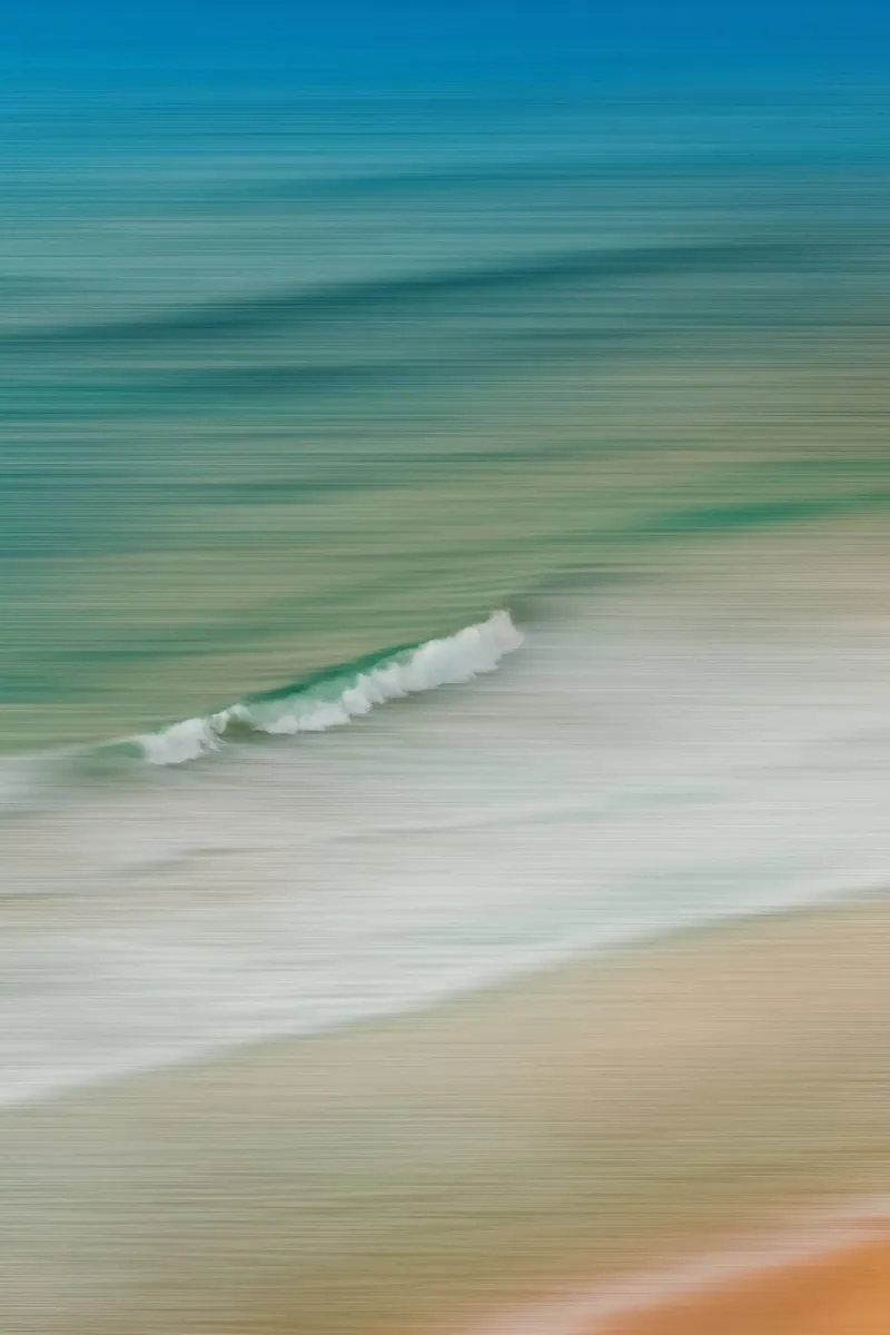 Ocean in Motion canvas with Floater frame by Thilo Grøsch