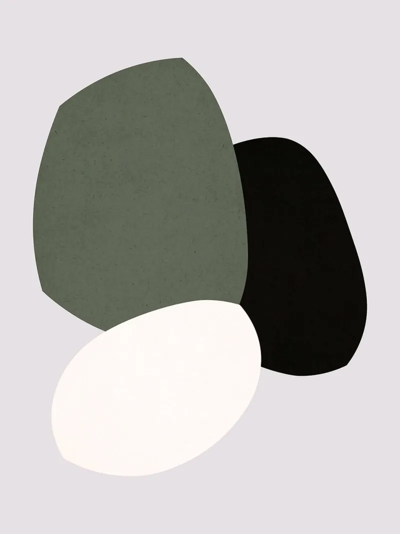 Acquerello minimalista poster con telaio in alluminio da Robert W Wakefield