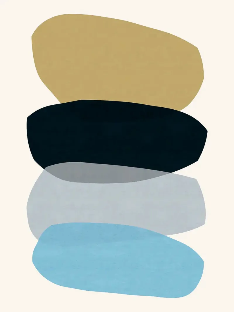 Abstract harmony canvas with Floater frame by Rick Thompson