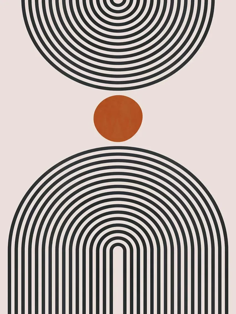 Figure minimaliste poster con telaio in plastica da Rick Thompson