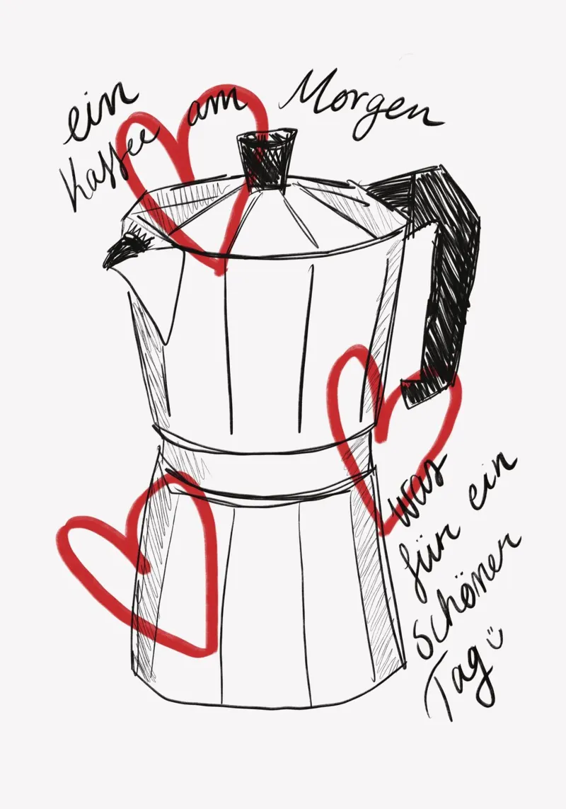 Caffè al mattino carta hahnemühle da Athene Fritsch