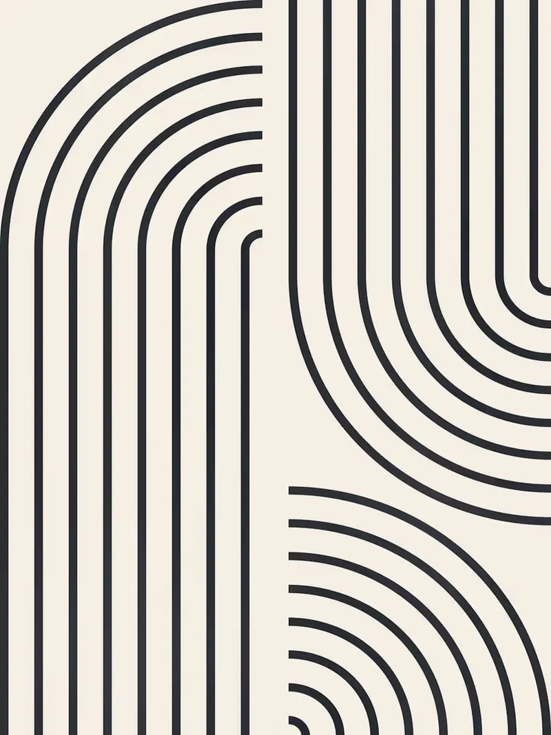 Linee d'arte poster con telaio in plastica da Rick Thompson
