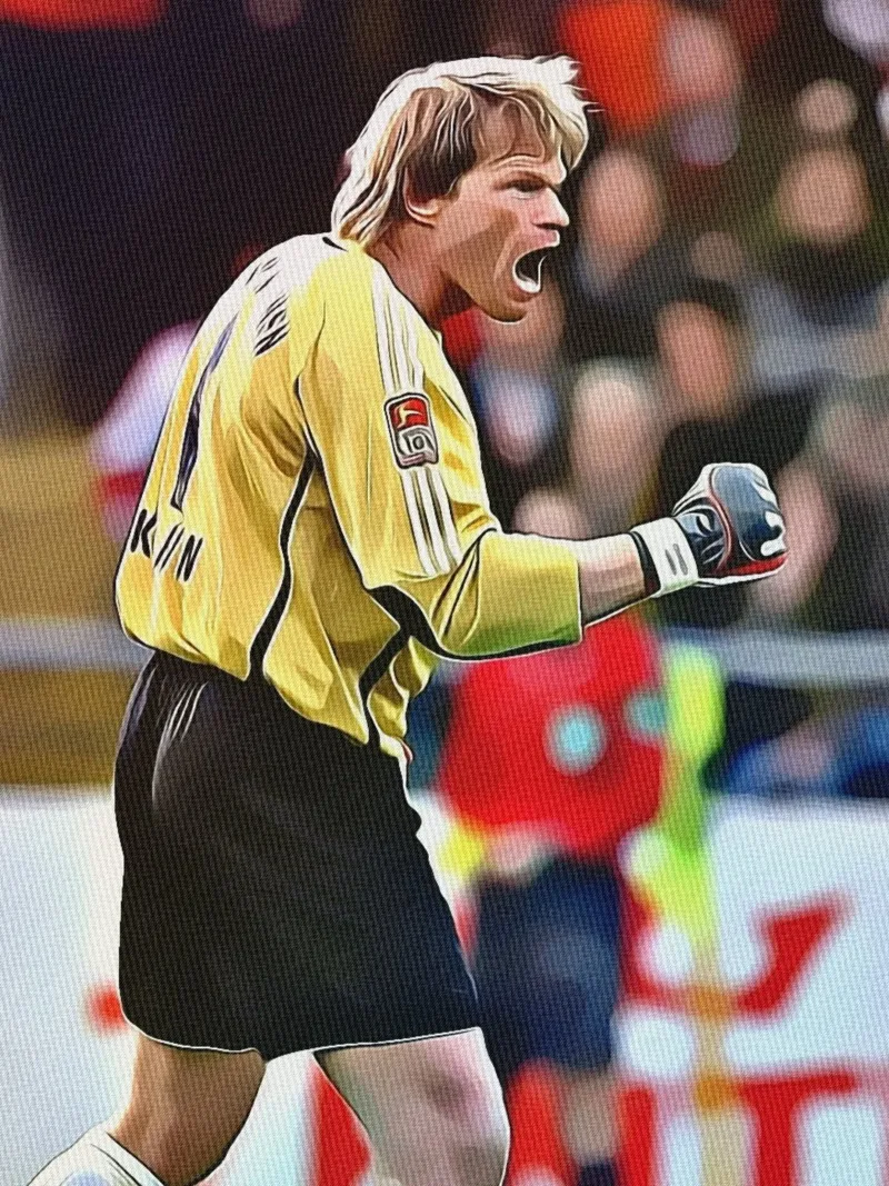 Oliver Kahn canvas with Floater frame by dark eagle
