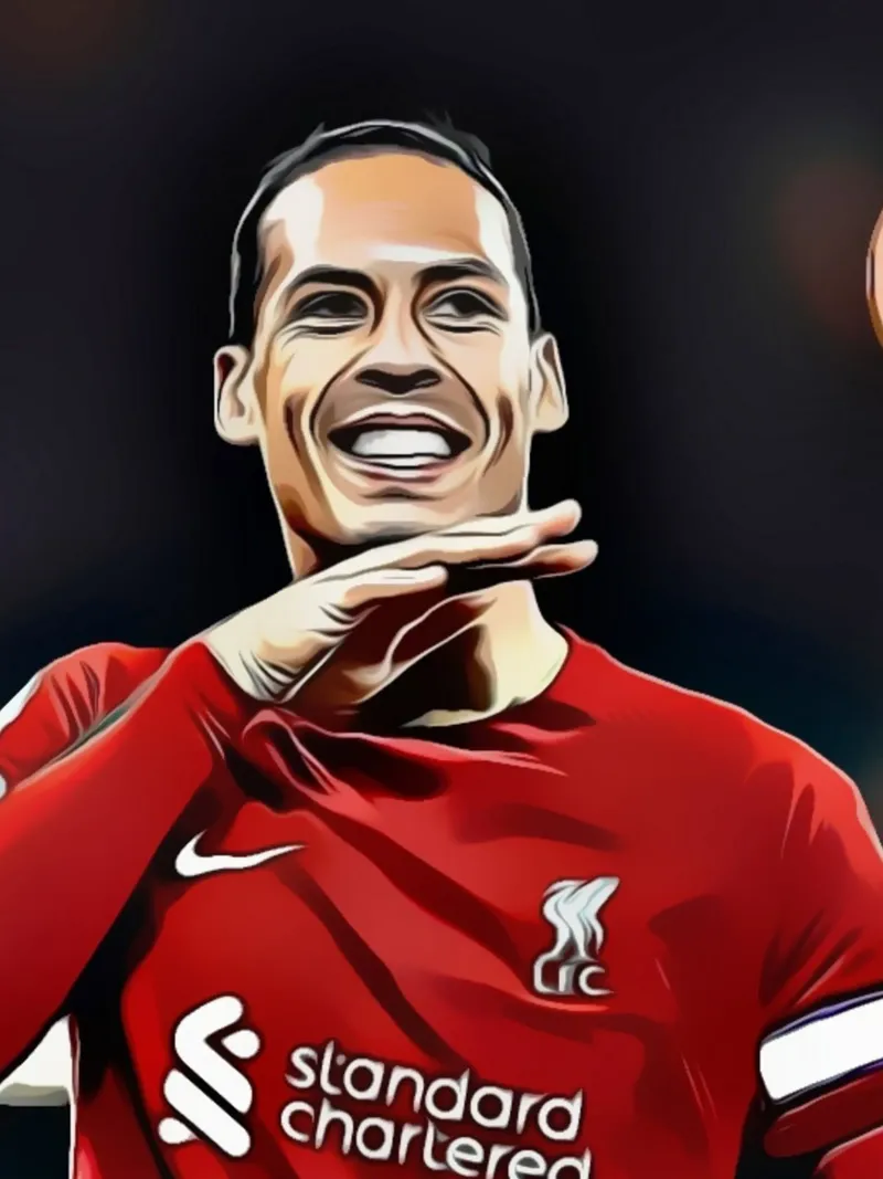 Virgil van Dijk tela con Cornice a cassetta da dark eagle