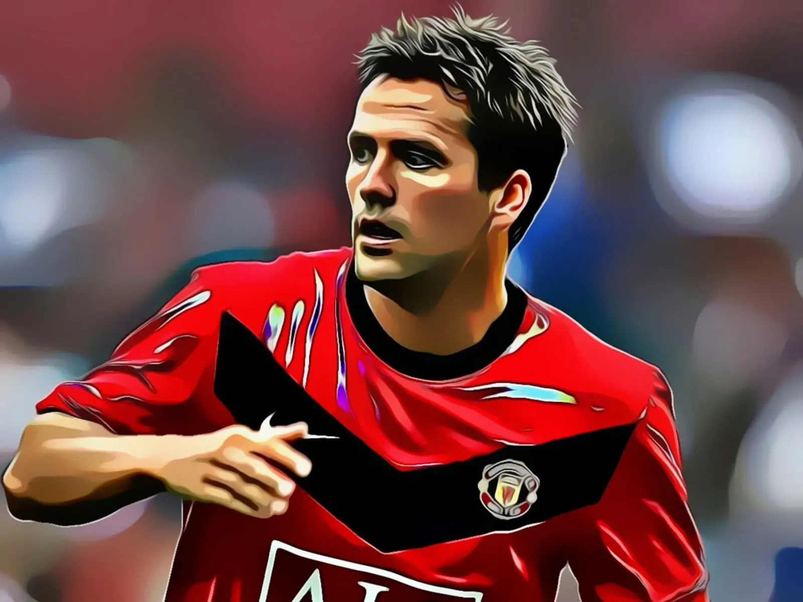 Michael Owen canvas with Floater frame by dark eagle