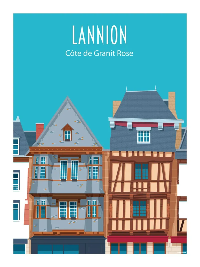Lannion poster con telaio in plastica da Raphaël Delerue