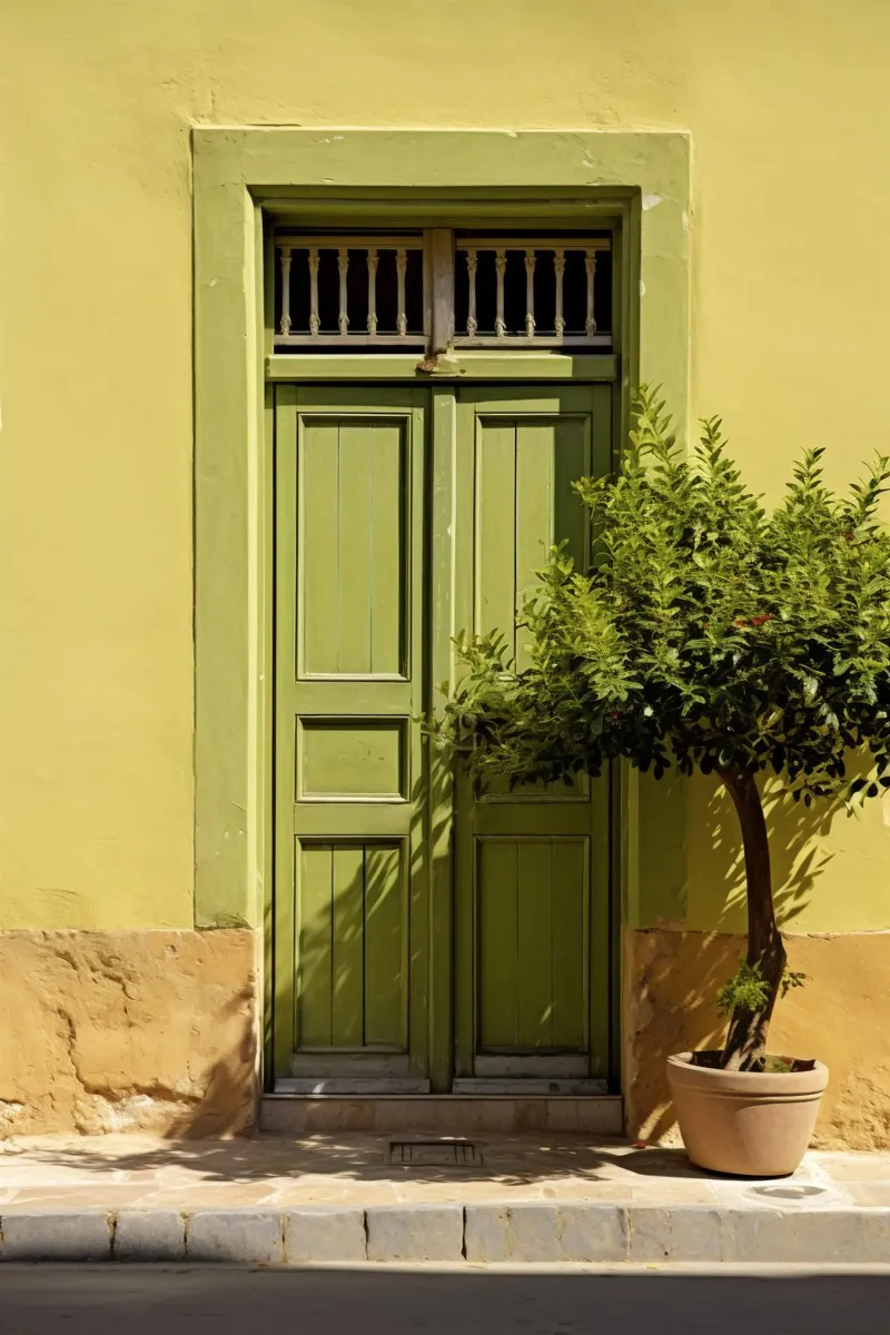 Mediterranean Door tela con Cornice a cassetta da Artsy Bessy