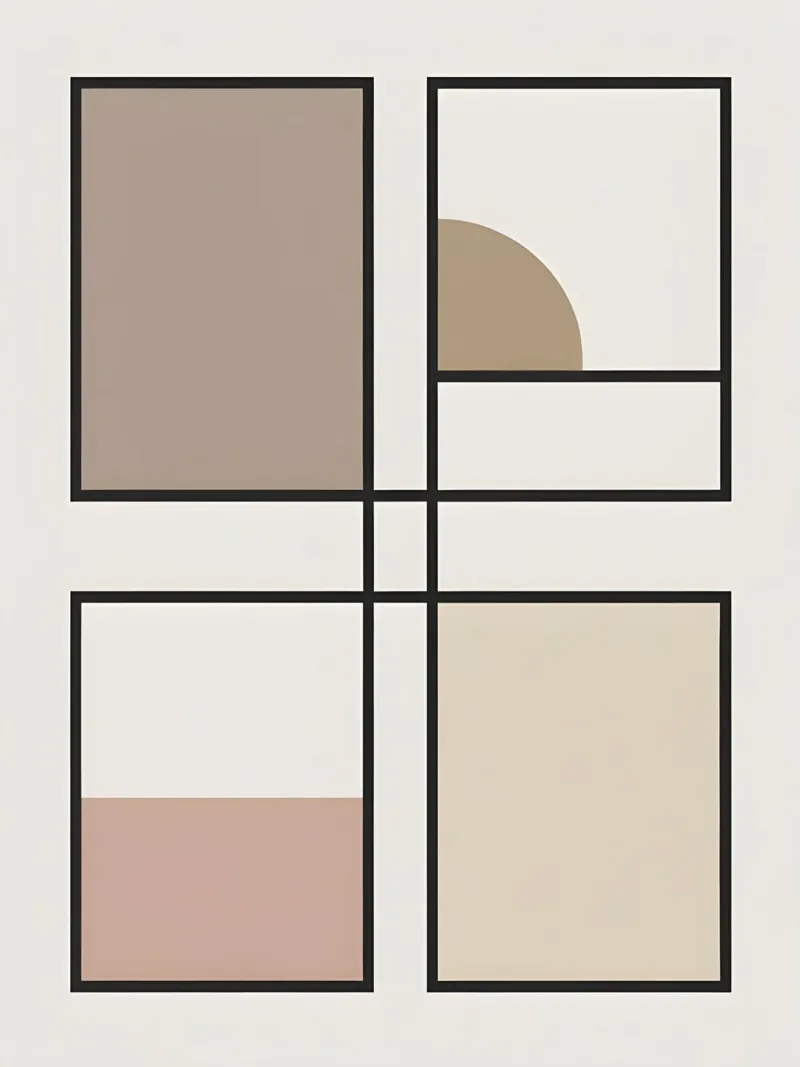 Rectangle Grid poster by The Green Room