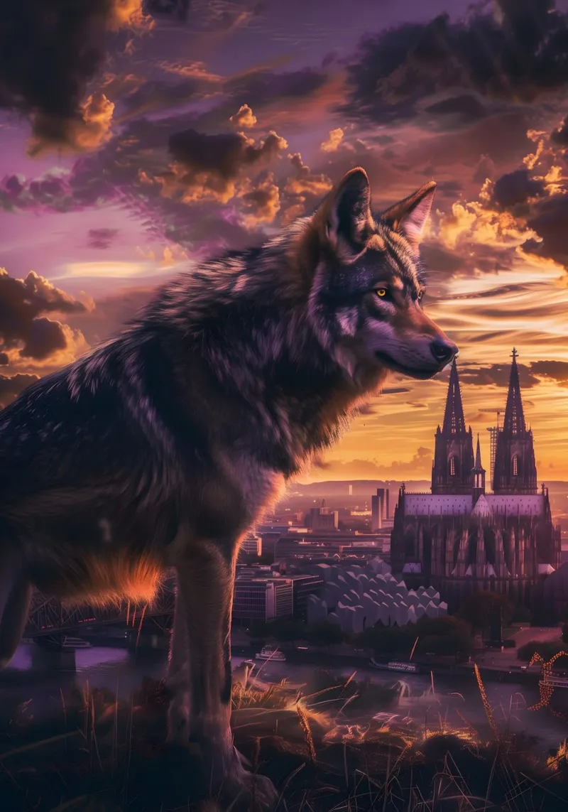 colonia lupo mistico arte fantasy poster da WILD ART