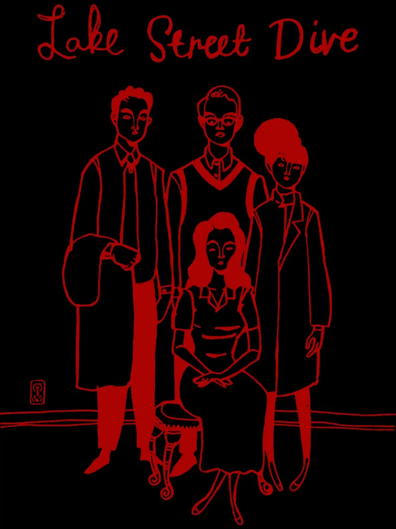 Maglietta essenziale Lake Street Dive 2020 poster con telaio in plastica da anti___heroo