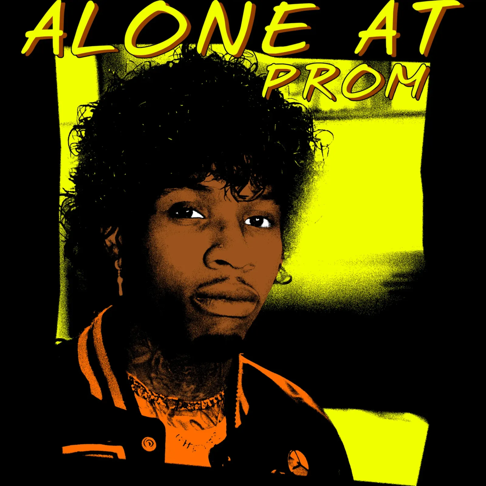 Grunge Style Alone At Prom Hip Hop canvas with Floater frame by grass.studio_