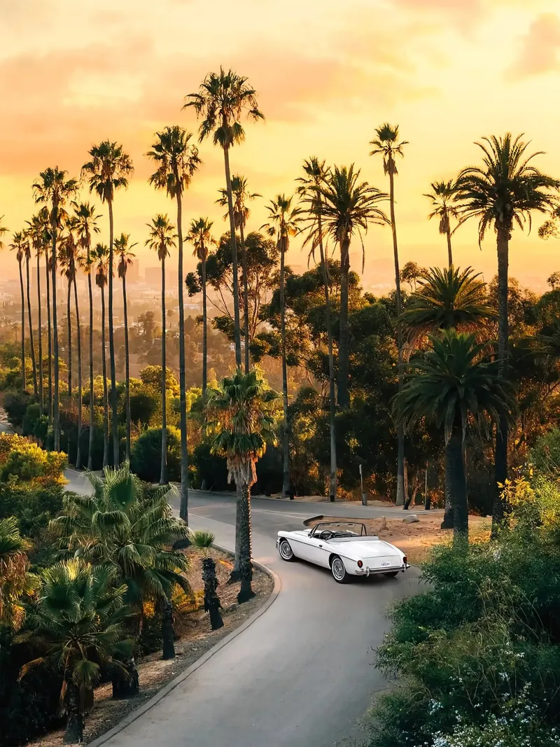 Viale del tramonto poster da Fletcher M Henry