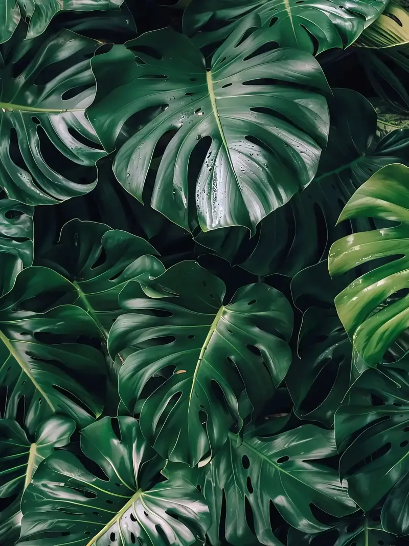 Foglie della Monstera poster da Fletcher M Henry