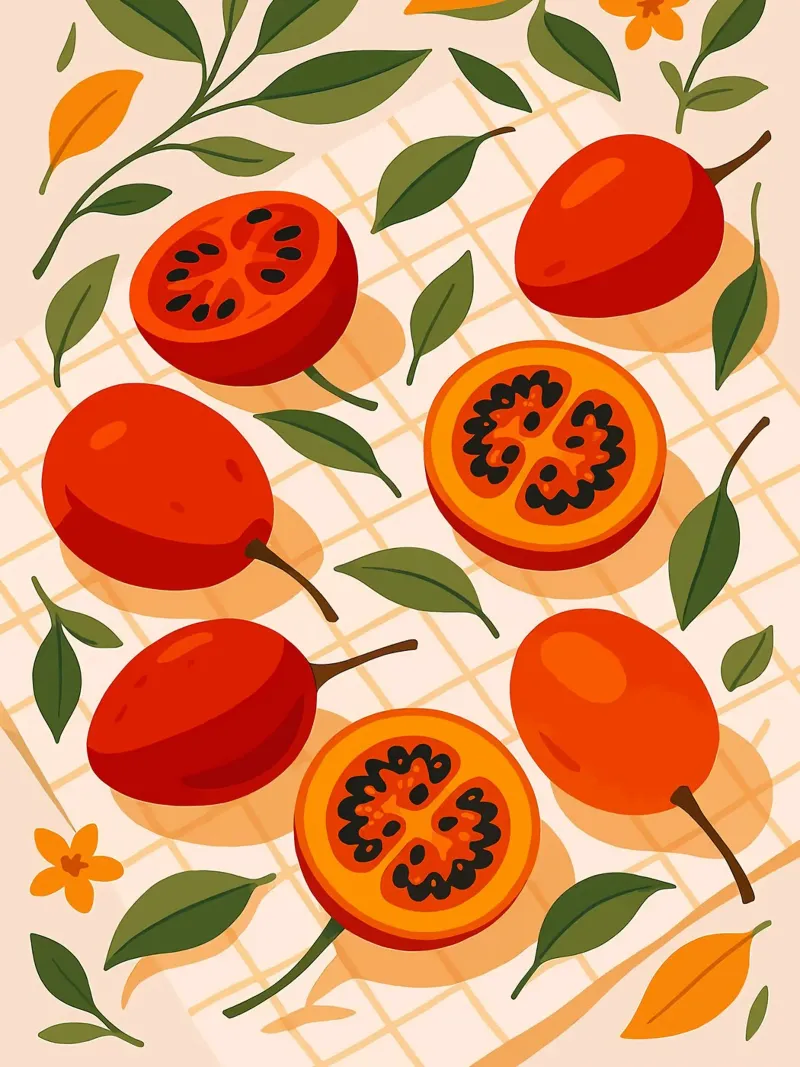 Tamarillo - Una mesa con estilo poster de Sven B Strauss