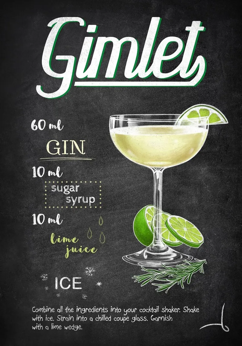 Gimlet poster da Leon Meyer