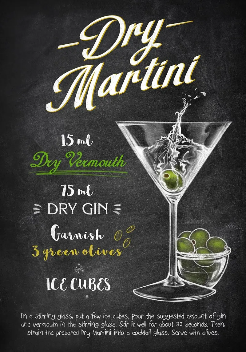 Martini Dry poster da Leon Meyer