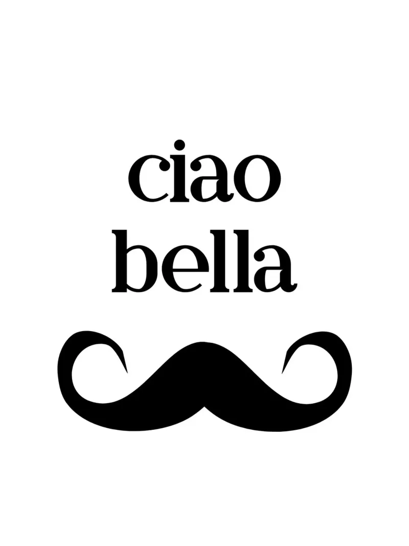 Ciao bella pellicola backlit da PinkCandyWalls